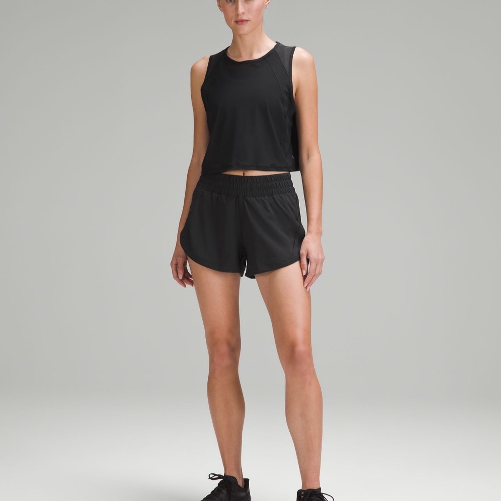 Lululemon Black Tracker Shorts, size 4